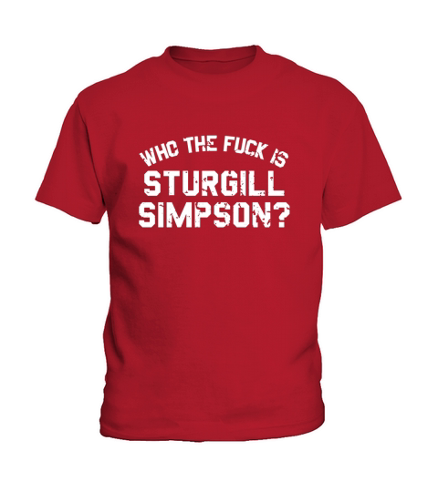 Sturgill Simpson Merch Who The FCk T-Shirt Kids T-Shirt