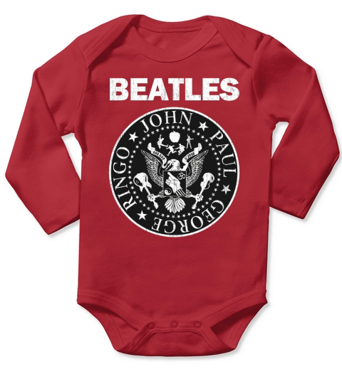 Beatles John Paul Ceorge Ringo Long Sleeve Baby One-Piece