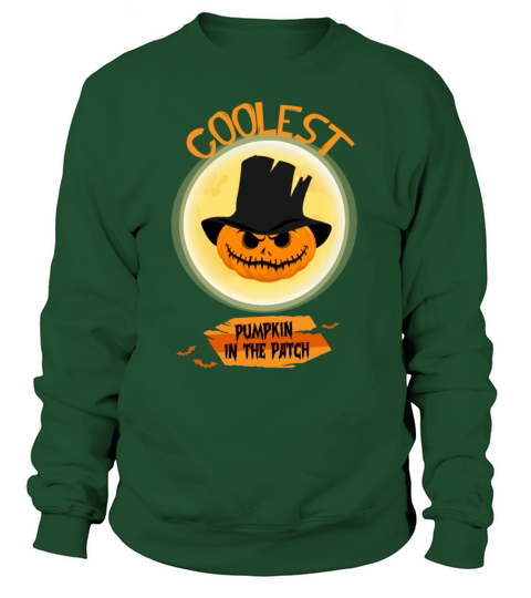 Coolest Pumpkin Tee Halloween Costume Pumpkin Face Women's Sweatshirt