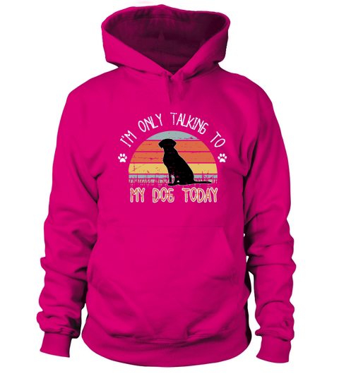 Im only tlaking to mydog today Women's Hoodie