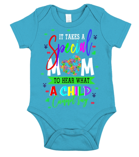 Autism It Takes A Special Mom To Hear What A Child Short Sleeve Baby One-Piece