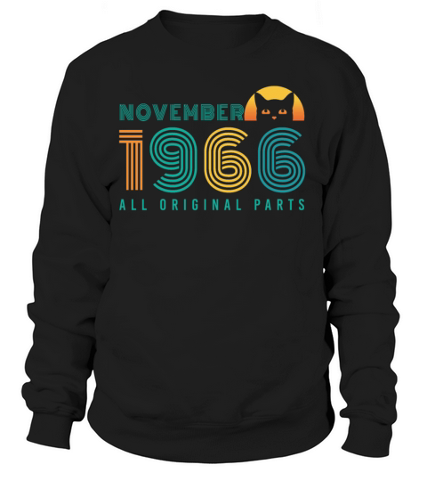 1966 November Vintage Cat Women's Sweatshirt