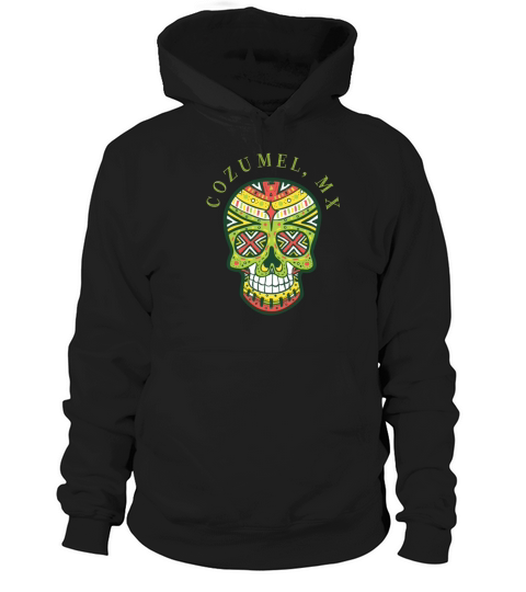 Cozumel Mexico Sugar Skull Souvenir Design Women's Hoodie