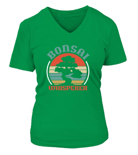 Bonsai Whisperer Retro Vintage Women's V-Neck T-shirt