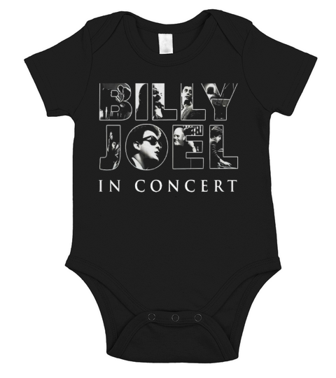 Billy Joel  In Concert TShirt Short Sleeve Baby One-Piece