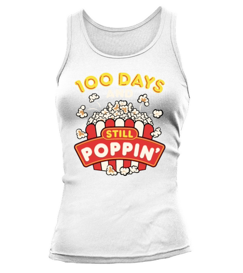 100 Days of School Popcorn Women's Tank Top