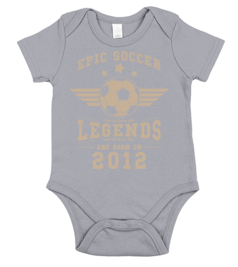Soccer Birthday Gift Born In 2012 Short Sleeve Baby One-Piece