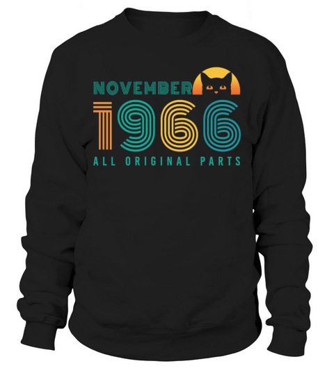 1966 November Vintage Cat Men's Sweatshirt