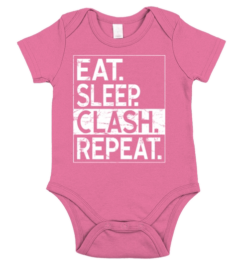 Eat Sleep Clash Repeat Clan Mobile Gaming Outta Short Sleeve Baby One-Piece