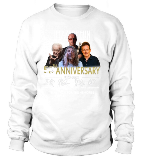 Led zeppelin 52th Anniversary 1968 2020 Thank You For The Memories Signatures shirt Sweatshirt Unisex