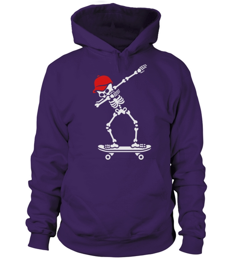 Dab dabbing skeleton skateboard skater Women's Hoodie