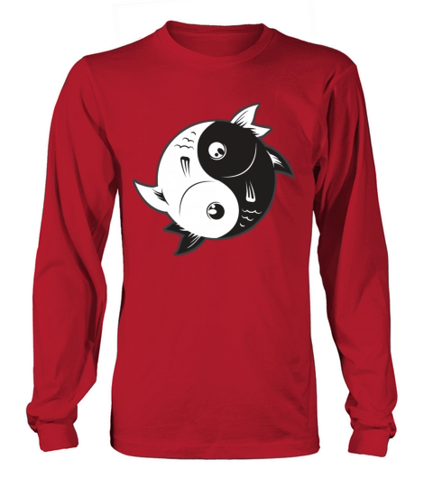 Yin Yang Fish Black and White - Gift Idea Women's Long Sleeve