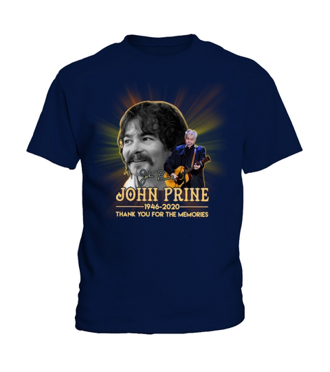 John Prine 1946 2020 thank you for the memories signature Kids T-Shirt