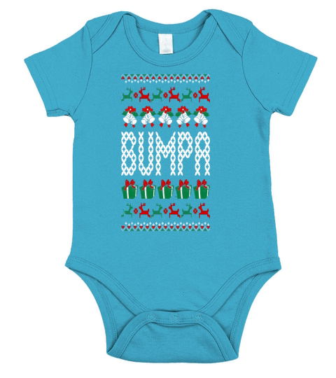 Bumpa Ugly Christmas Sweater Xmas - Womens Bamboo Performance Tank by ALL Sport Short Sleeve Baby One-Piece