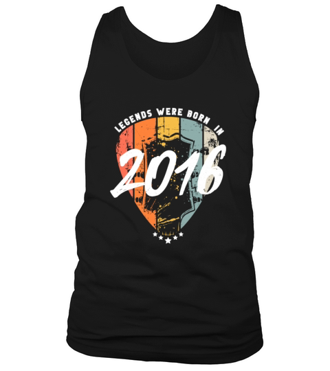2016 Birthday Guitar Player Vintage Men's Tank Top