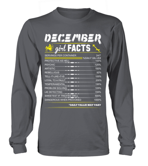 December Girl Facts Sagittarius Women's Long Sleeve