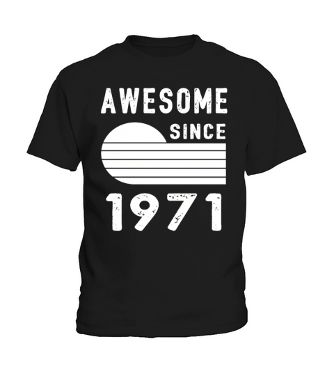 1971 Birthday Retro Vintage Gift dad Kids T-Shirt
