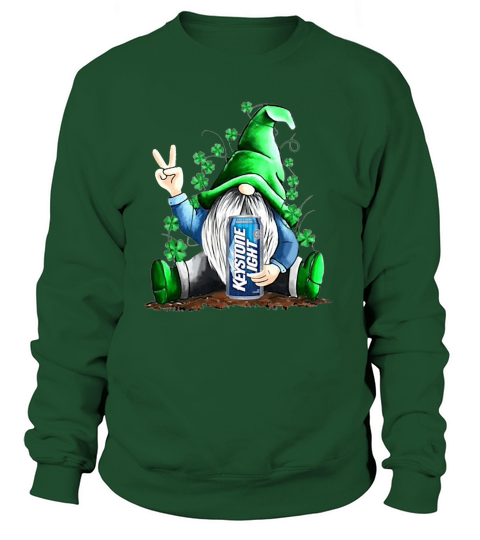 Gnomes Lucky Hug Keystone Light Life Shamrock St Patricks Day shirt Women's Sweatshirt