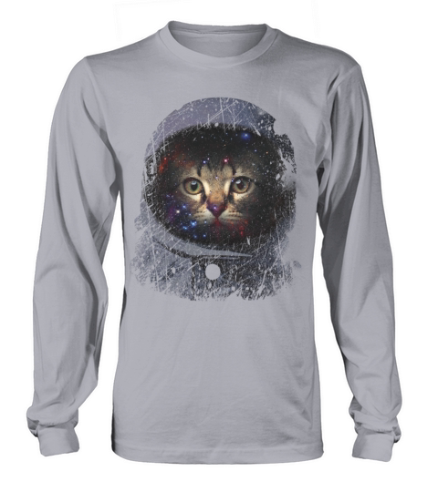 Grunge Astronaut Cat Women's Long Sleeve