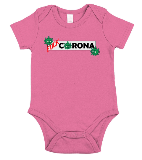 Fuck Corona Short Sleeve Baby One-Piece