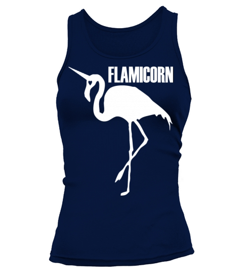 flamingo unicorn hybrid creature hybrids white Tank top Woman