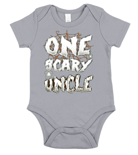 One Scary Uncle Family Halloween TShirt Short Sleeve Baby One-Piece