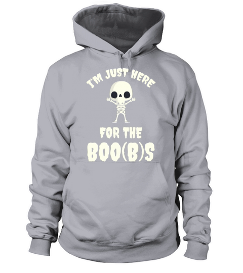Funny Skeleton Boos Boobs Halloween 2019 Costume Women's Hoodie