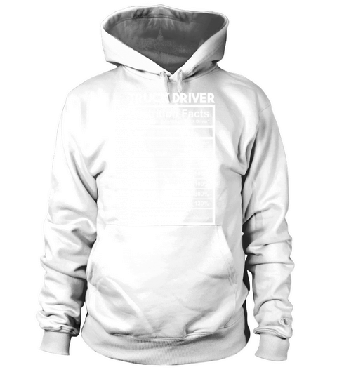 Nutrition Facts for Truck Driver Women's Hoodie