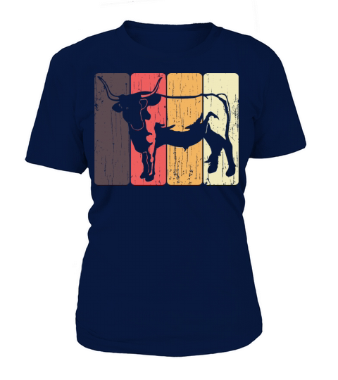 Vintage Highland Cattle Cattles Cow Farm Farmer Women's T-Shirt