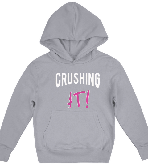 Awesome Crushing It Girls Gymnastics Design Kids Hoodie
