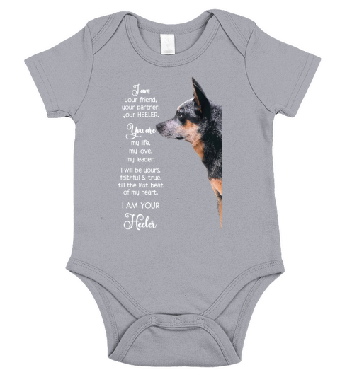 Blue Heelers i am your friend your partner your heeler shirt Short Sleeve Baby One-Piece