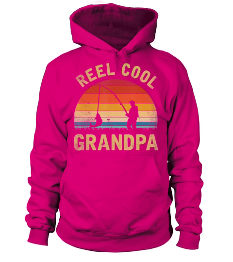 Mens Vintage Reel Cool GRANDPA Fish Fishing Shirt Women's Hoodie