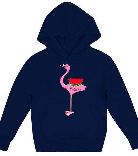 Flamingo and watermelon Kids Hoodie