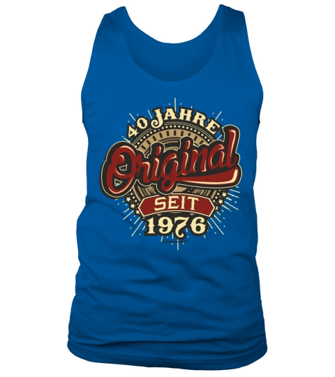 1976 Geburtstag 40 Jahre Original RAHMENLOS - Rund Men's Tank Top
