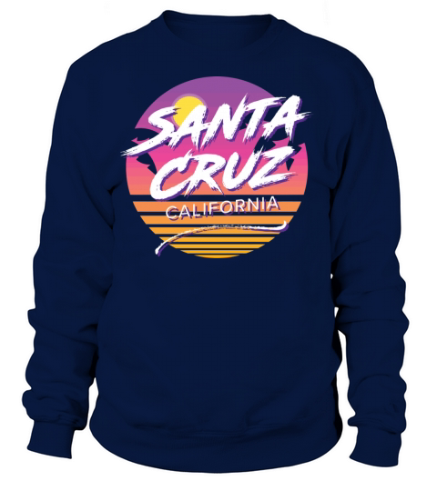 Santa Cruz California Fun 1980S Tropical Graphic Women's Sweatshirt