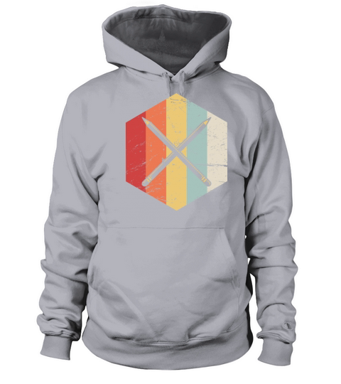 Retro Vintage English Teacher Pencils Icon Men's Hoodie