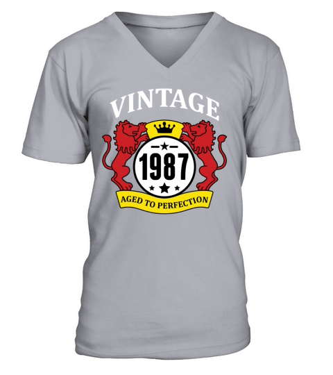 Vintage 1987 Aged to Perfection Men's V-Neck T-shirt