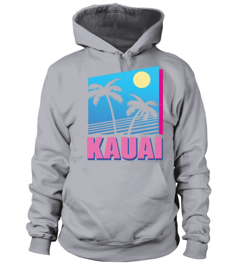 Vintage Tropical Kauai Hawaii Island Gift Women's Hoodie