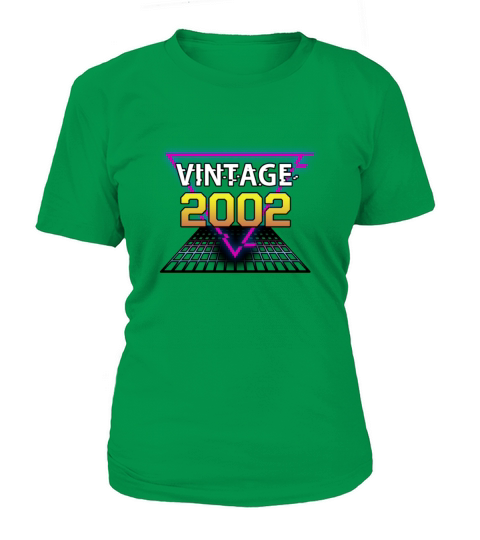 Vintage 2002 Retrowave Birthday Gift Women's T-Shirt