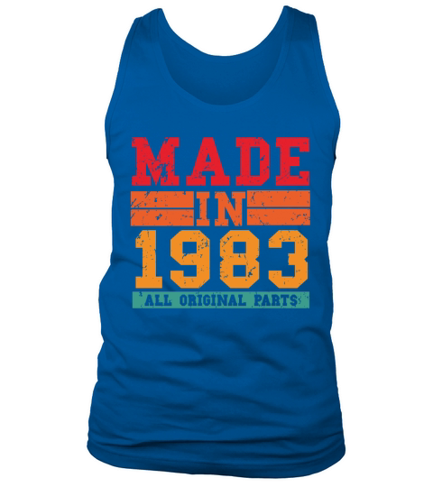 1983 Birthday Vintage Saying Men's Tank Top