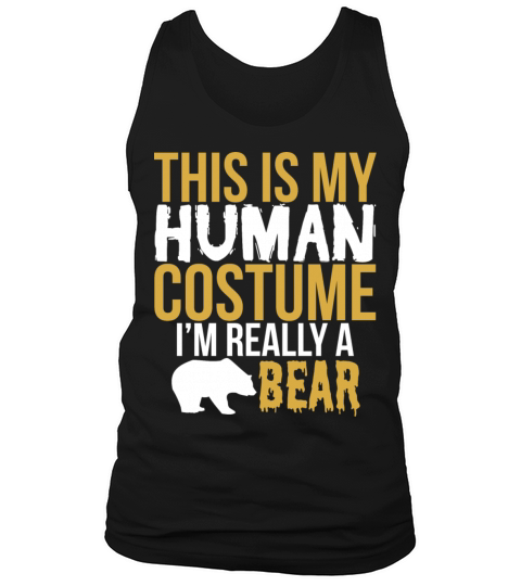 Bear Halloween Gift - This Is My Human Costume Men's Tank Top