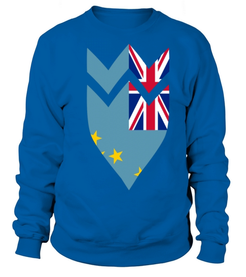 Tuvalu coat of arms flag Women's Sweatshirt