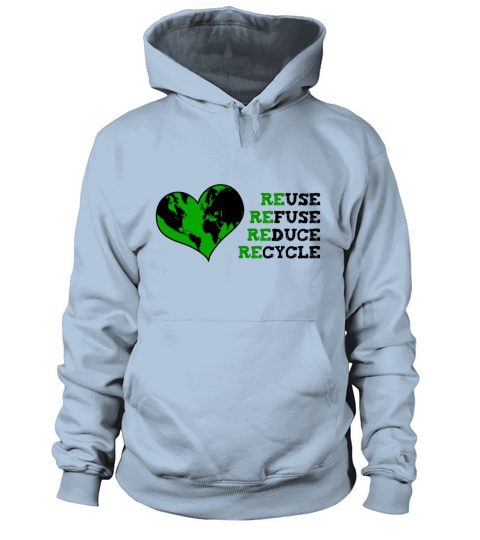 reuse refuse reduce recycle Women's Hoodie