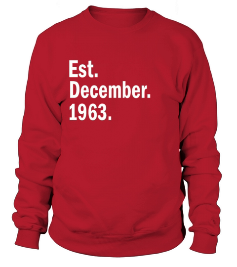 Est December 1963 Women's Sweatshirt