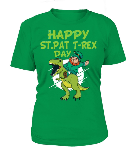 Happy St Pat T-Rex Day Dino Saurus St Patricks Day Women's T-Shirt