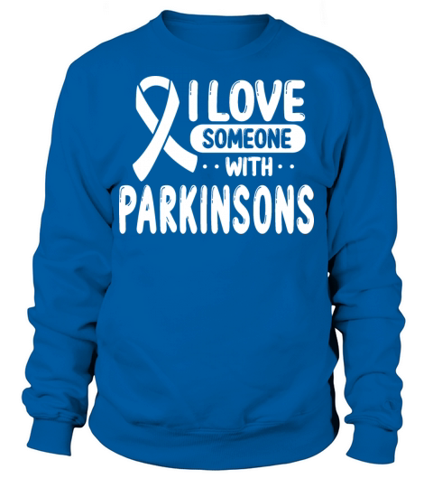 Parkinson Awareness I love White Ribbon Men's Sweatshirt