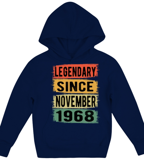 Birthday Gift November 1968 Kids Hoodie