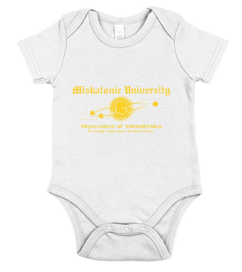Unisex Miskatonic University Astrophysics Short Sleeve Baby One-Piece