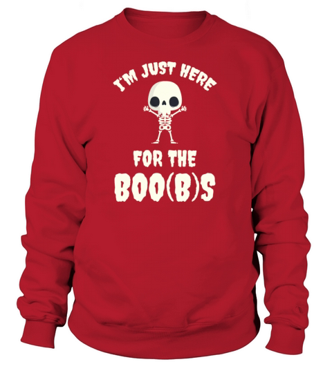 Funny Skeleton Boos Boobs Halloween 2019 Costume Women's Sweatshirt