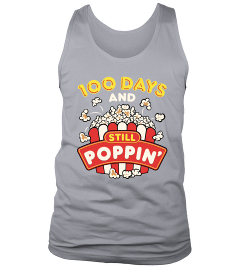 100 Days of School Popcorn Men's Tank Top